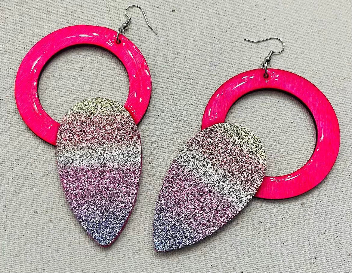 Hot Pink Earrings